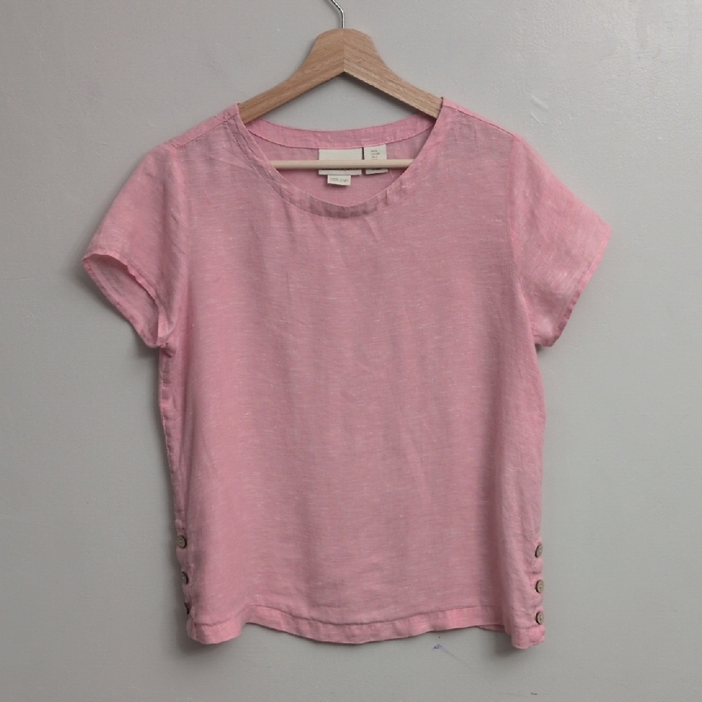 Cynthia Rowley Linen Side Button Shirt